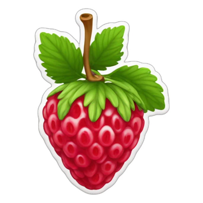 Framboise mélanger avec fraise sticker