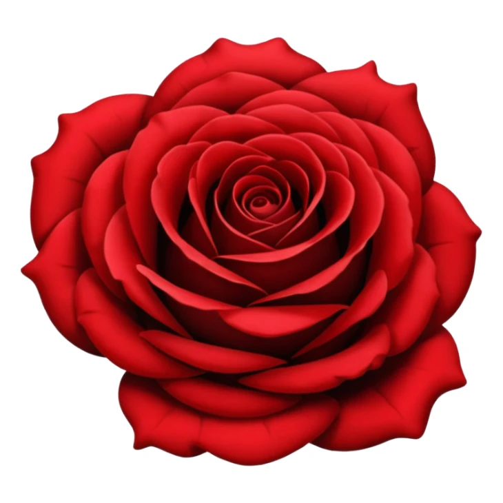 black and red half  rose sticker