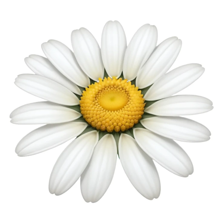 One white daisy flower sticker