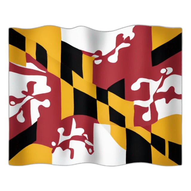 maryland flag sticker