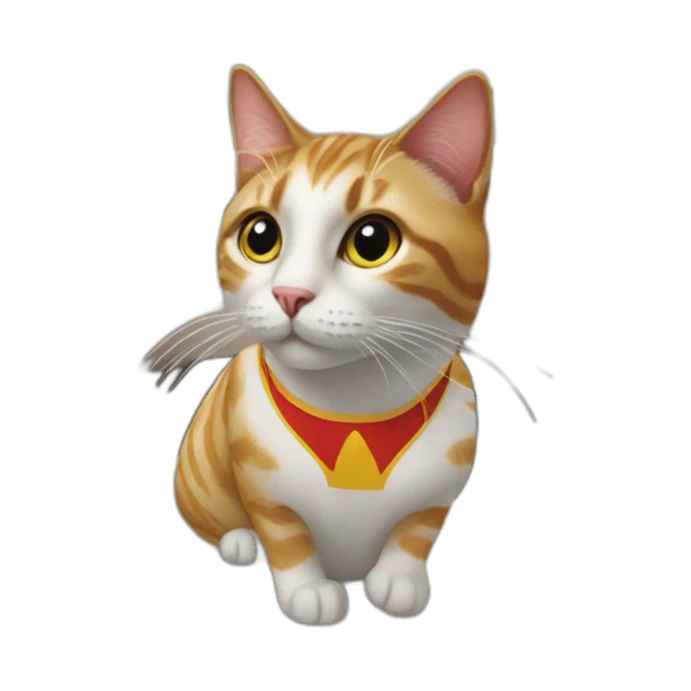 Cat in McDonald’s  sticker