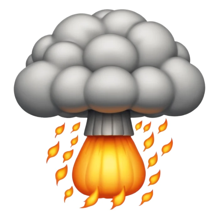 An atom bomb  sticker