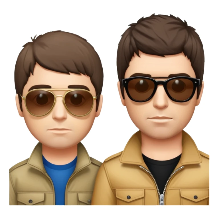 Liam and Noel Gallagher sticker
