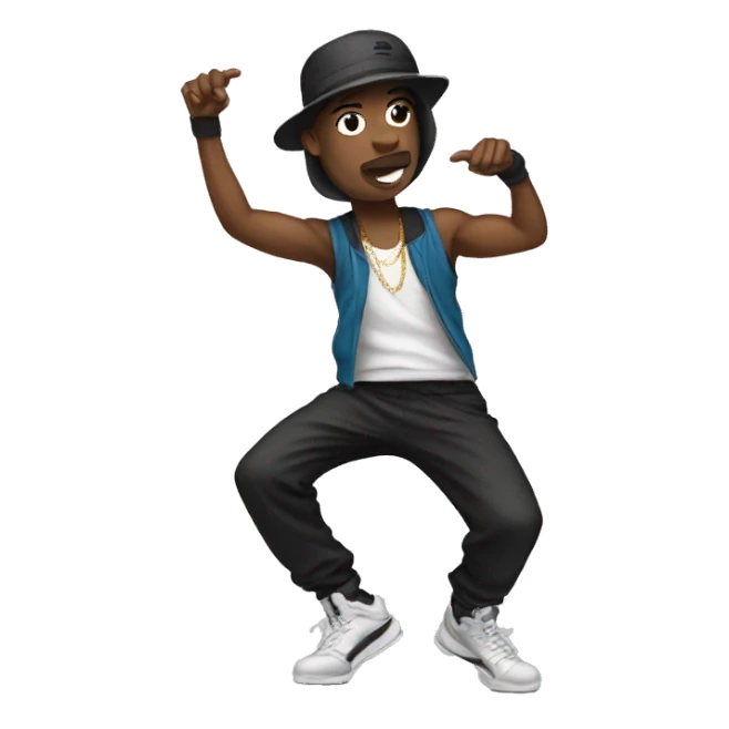 Hip hop dancer sticker