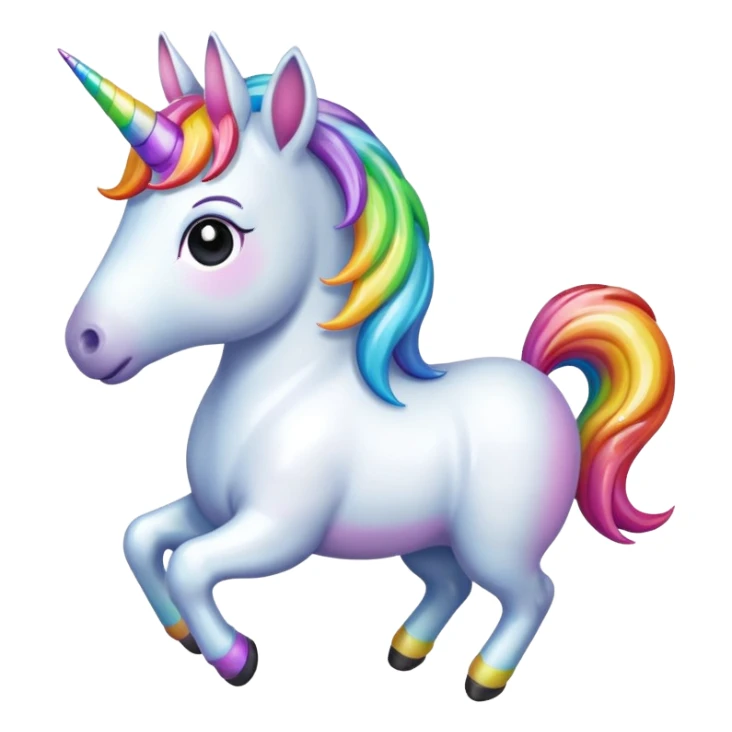 Un unicornio vomitando sticker