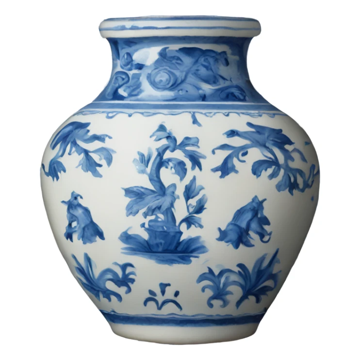 Delftware pottery sticker