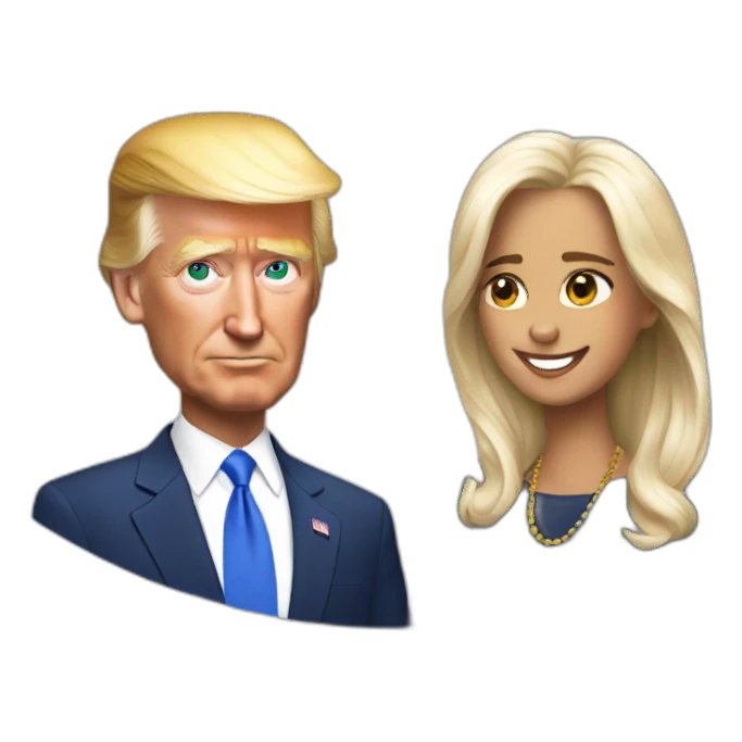 Trump -  loves - Biden sticker