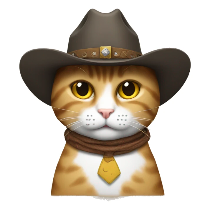 cowboy cat sticker
