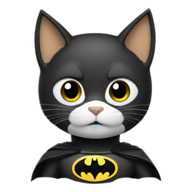 Cat batman sticker