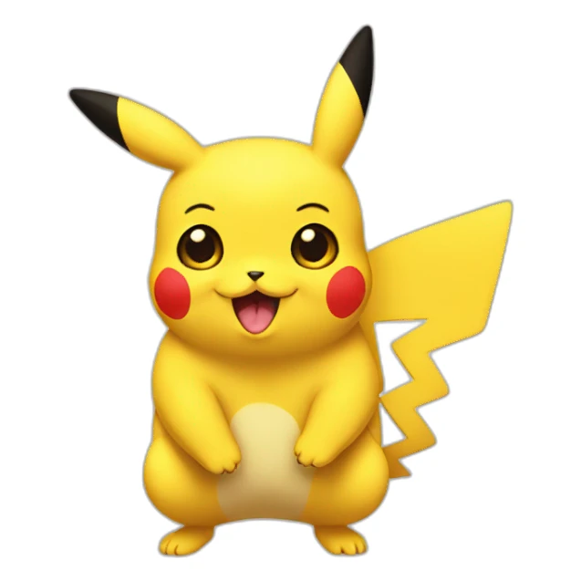 american pikachu sticker