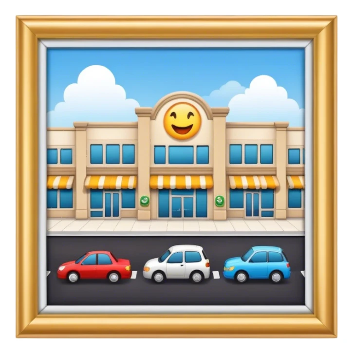 shopping center sticker