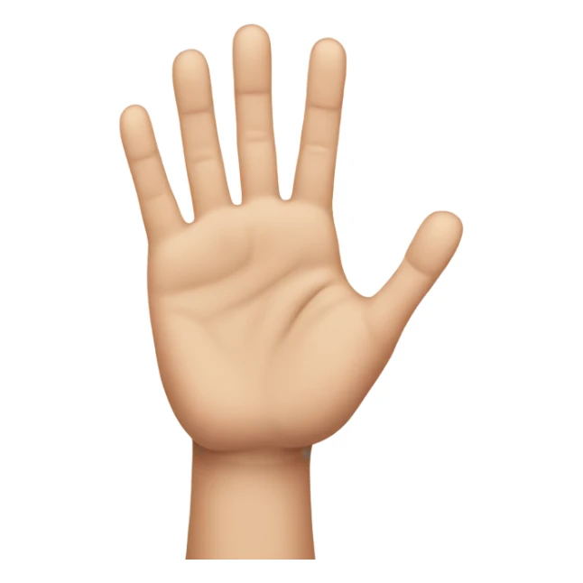 A hand with 6 fingers sticker