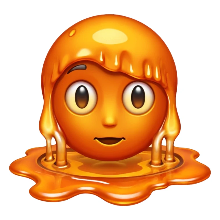 Melting iron emoji sticker