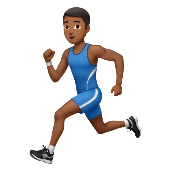 blackman running exercise sport sticker