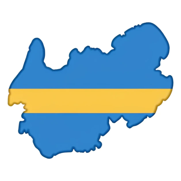 Sweden shaped country  sticker