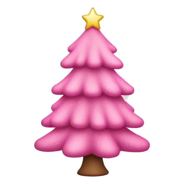cute pink christmas tree  sticker