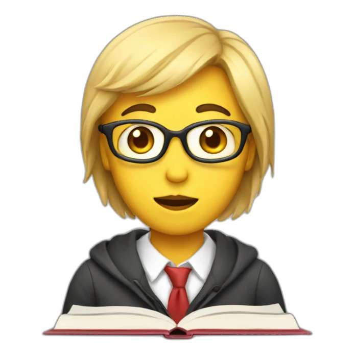 studying face sticker