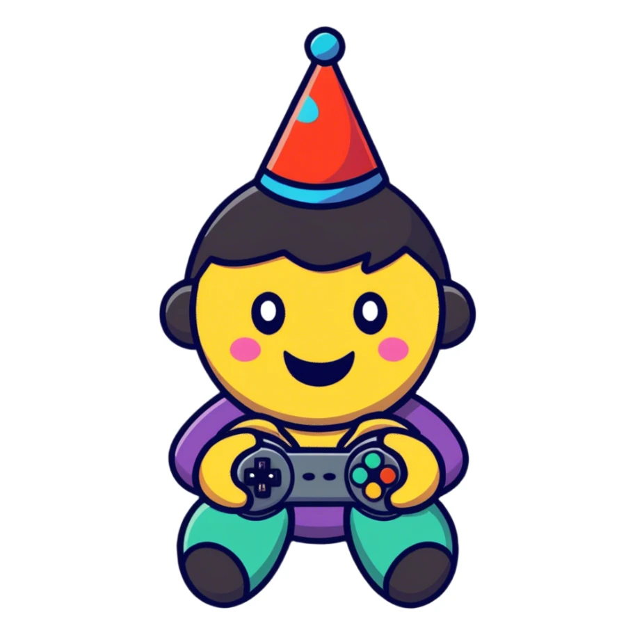 Games night party vibes  sticker