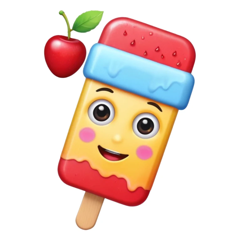popsicle with eyes and headband sticker