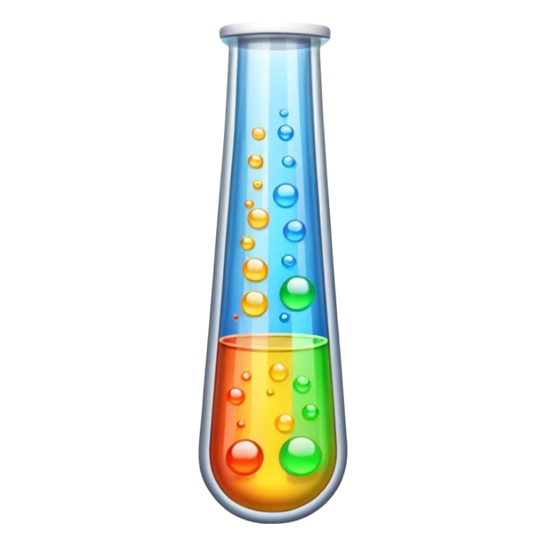 test tube chemical sticker