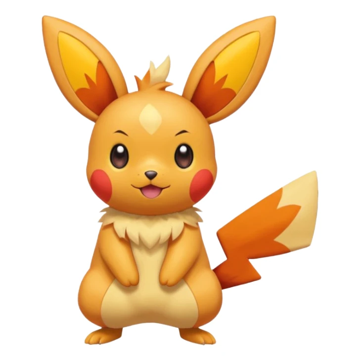 Plusle-Pichu-Victini-fusion, full body sticker