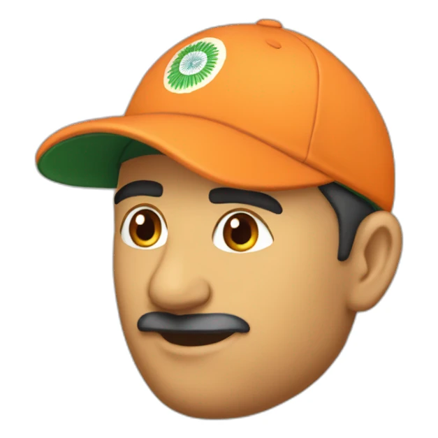 indian cricket team cap sticker