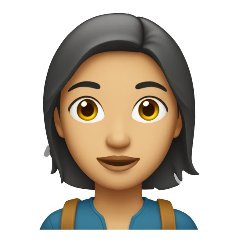 Mujer con valija sticker