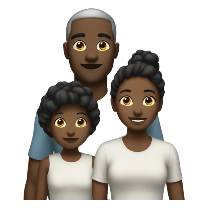 cotton and black family sticker