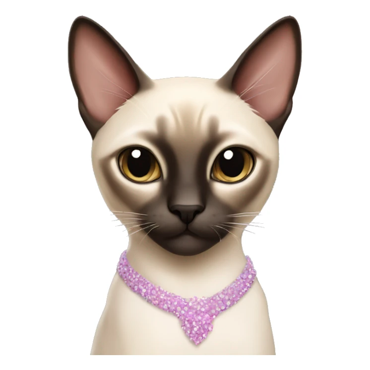 Siamese cat balerina sticker