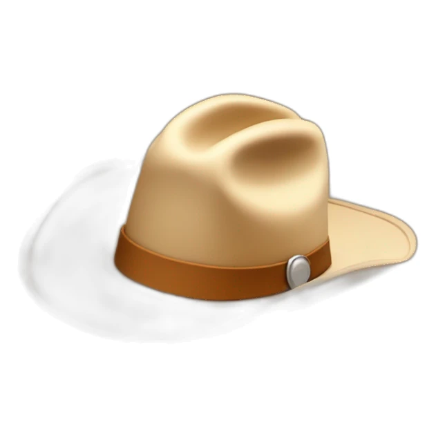 tiny cowboy hat with big cowboy hat on top sticker