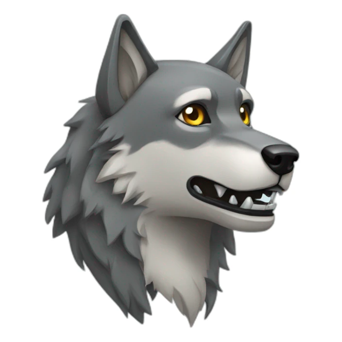 robot wolf sticker