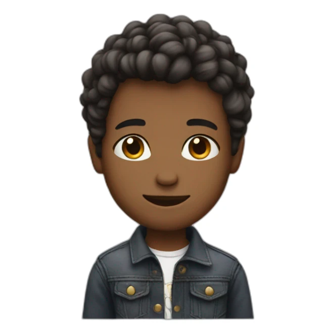 Boy with spacks stylish  sticker