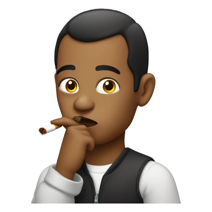 Baddie smoking  sticker