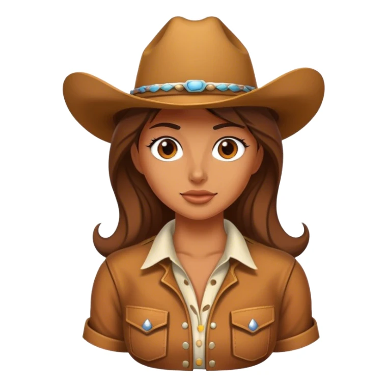 Cowboy girl sticker