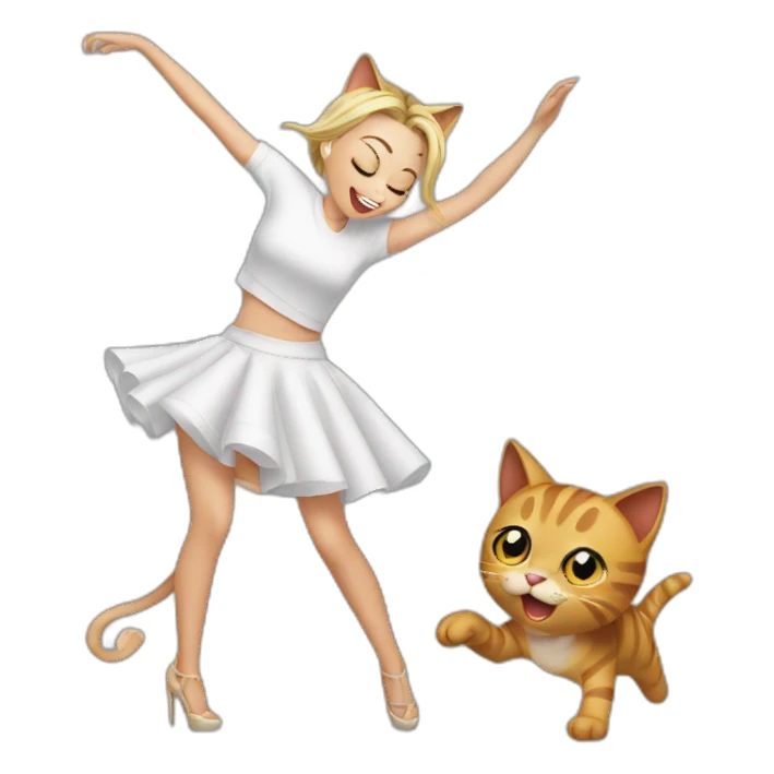 cat dance with miley sticker