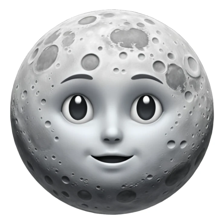 Moon sticker