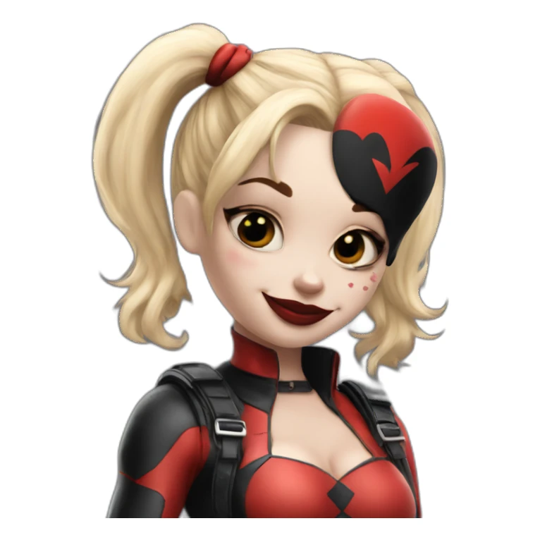 Harley quinn with teddy sticker