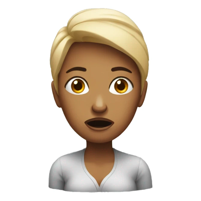 woman very stressed sticker