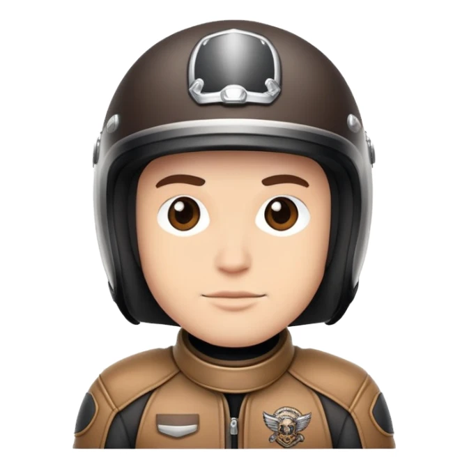 motorcycle biker with helmet sticker