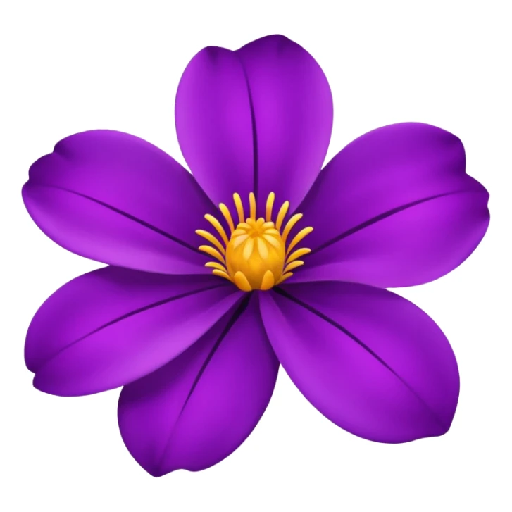 purple flower sticker