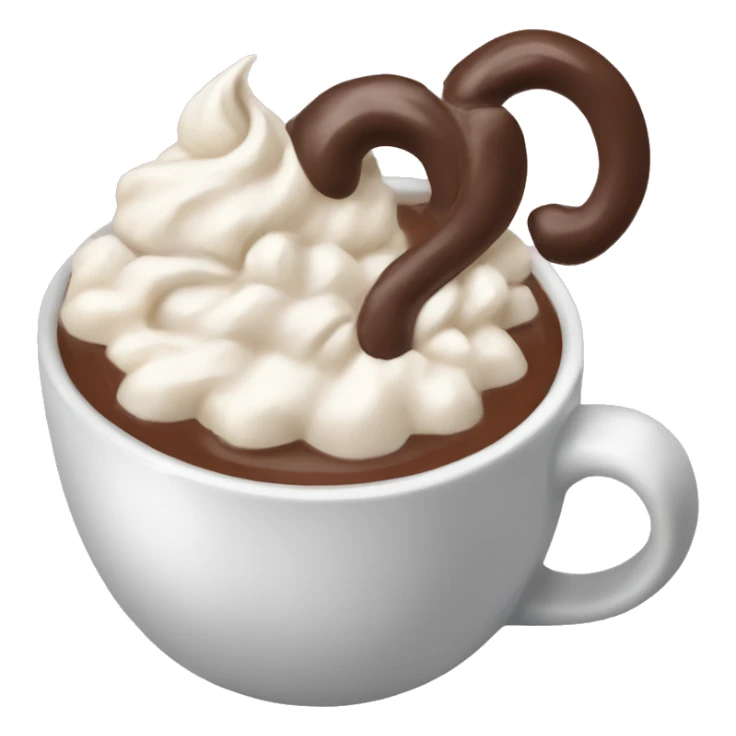 Girly hot chocolate with cream sticker