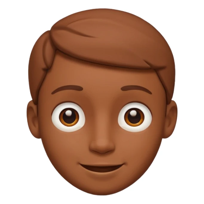 Clay boy face happy sticker