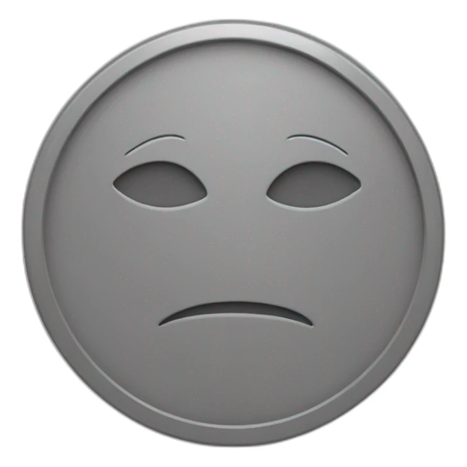 Gray coin like this 🪙 sticker