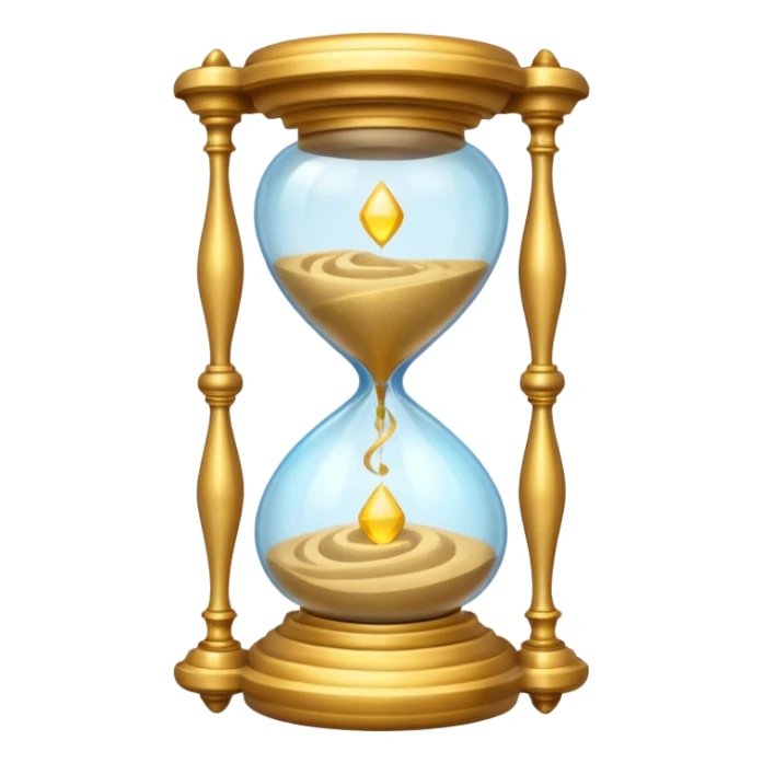 Magical Hourglass for time traveler sticker