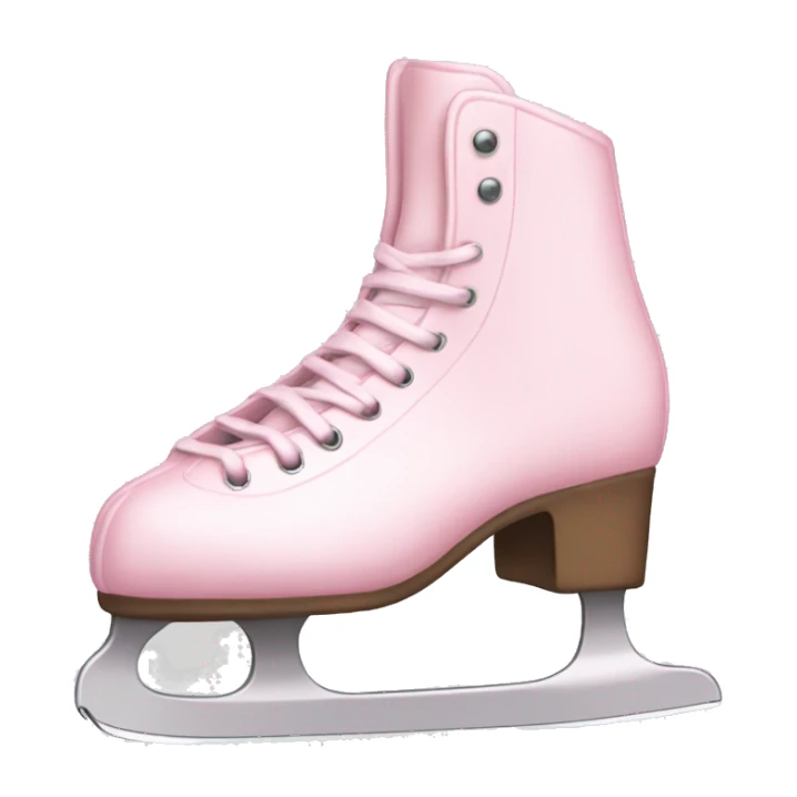 pastel pink ice skates sticker
