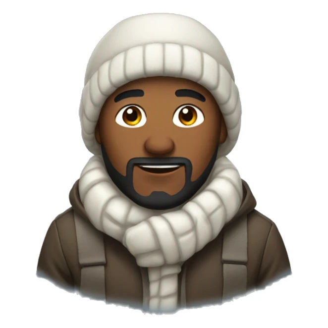 plmeranian in winter sticker