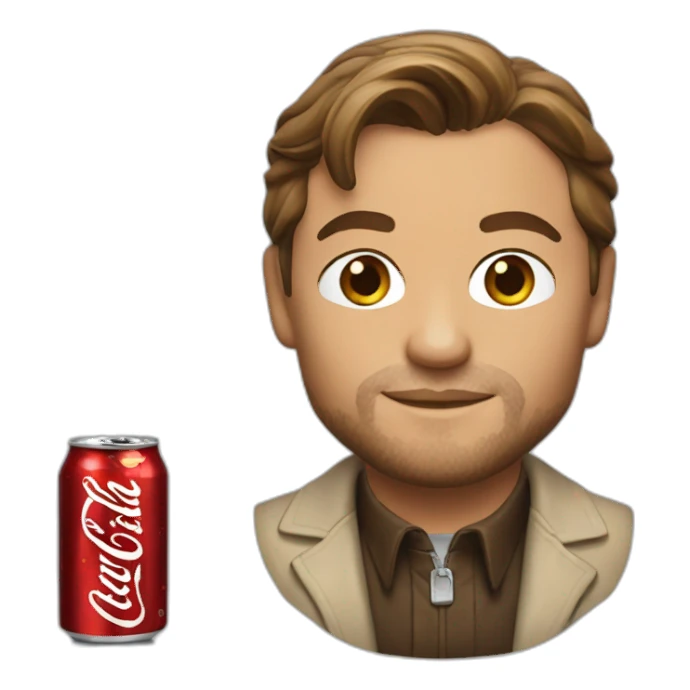Leonardo di caprio drink cola sticker
