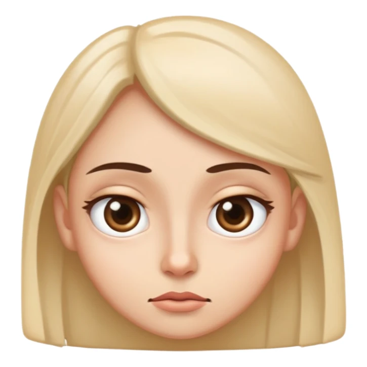 Wide eyed side eye  sticker