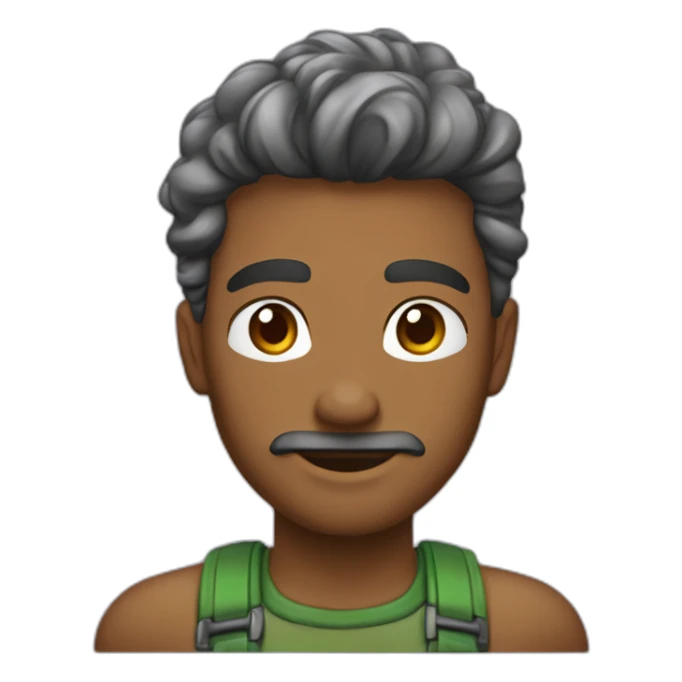 homem com melacia no pescoço sticker