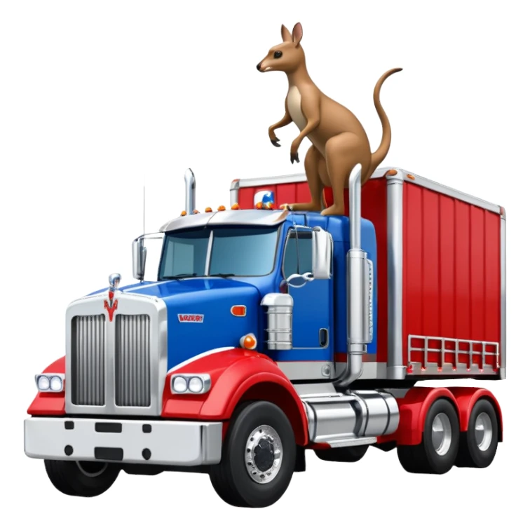W900 Kenworth with Boxing Kangaroo sticker